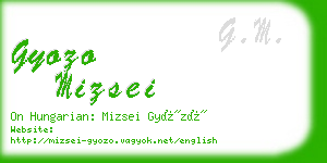 gyozo mizsei business card